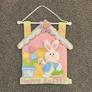 Colorful Easter Bunny Wall Hanging